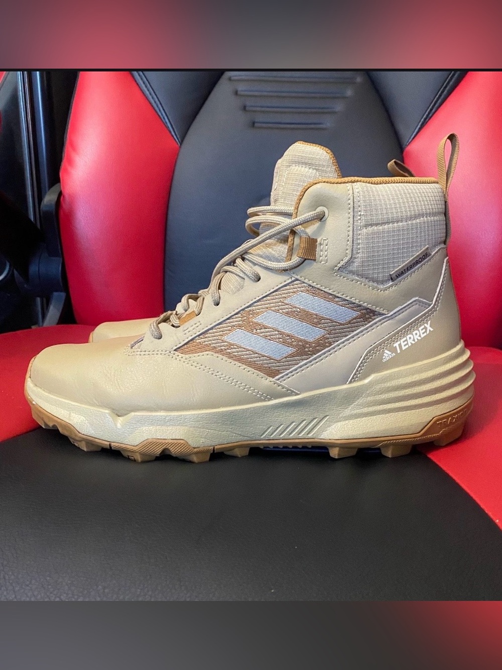 adidas Terrex Men’s Tan and Brown Hiking Boots